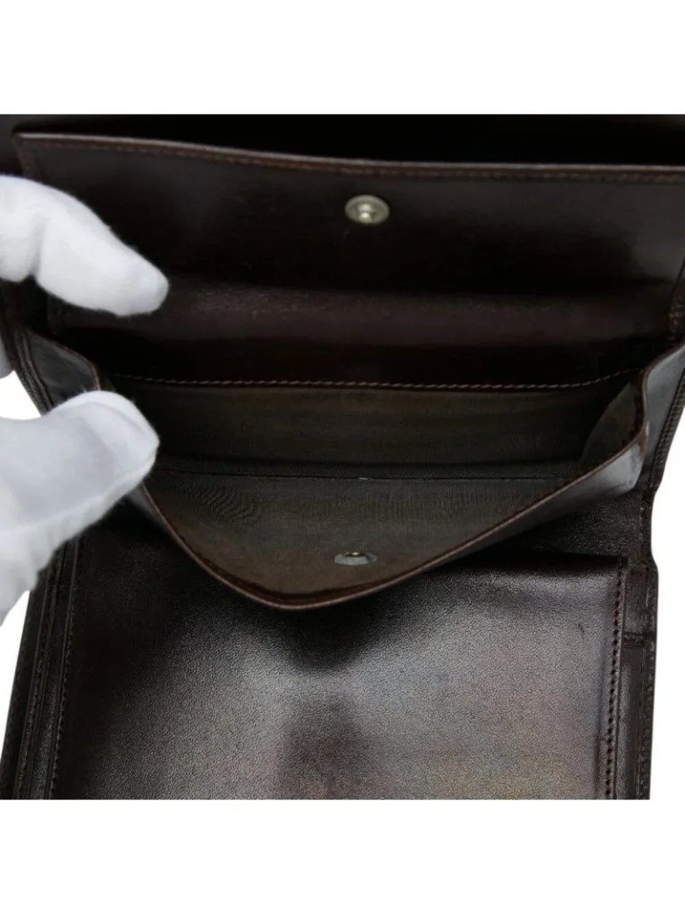 Fendi Zucca Wallet Brown Canvas Leather